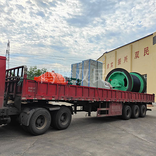 鶴壁雙民租賃絞車JK-2×1.8P礦井提升機裝車發貨！