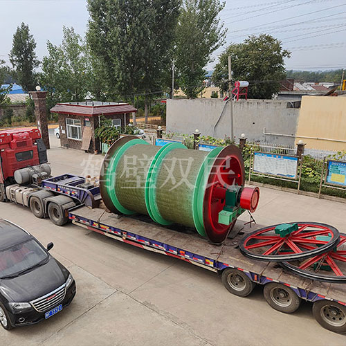 雙筒2.5米單繩纏繞式礦井提升機發貨！