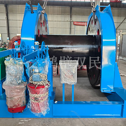 鶴壁雙民鑿井絞車25噸雙筒、16噸雙筒展示與發貨！